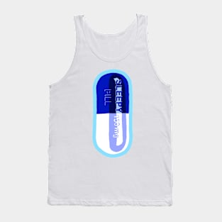 Sleepy Pill Blue Tank Top